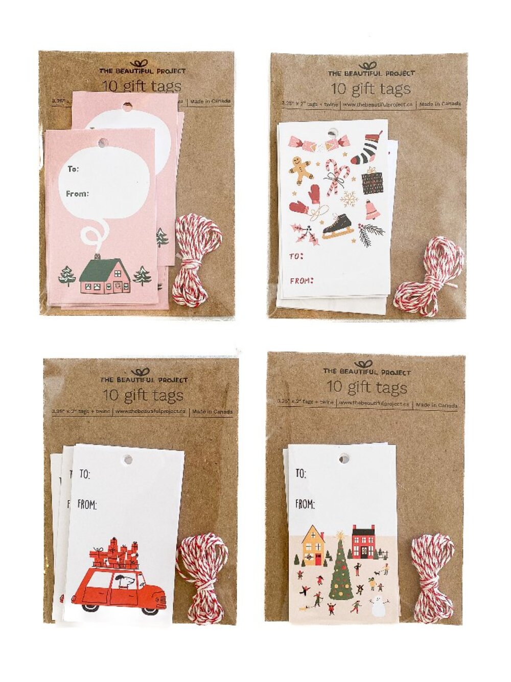NWT Set of 4 Cute Gift Tag Packs (40 Total)